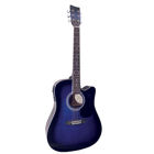 CW 196 Blue Sunburst SEMI-Akoestische Western Gitaar met stalen snaren